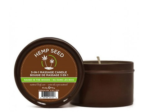 Hemp Seed žvakė kūnui - 3 in 1 su argano ir kanapių aliejais Naked In The Woods 170g